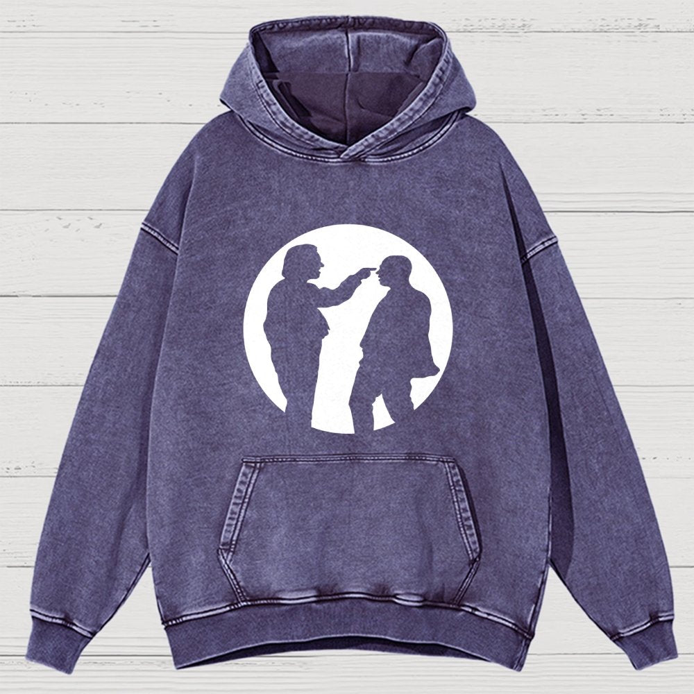 Bottom Spotlight Vintage Distressed Hoodie