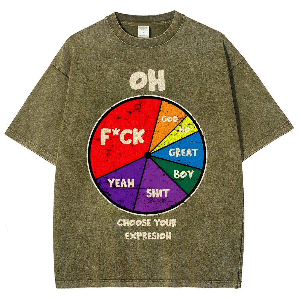 Choose You Expression Vintage Distressed T-shirt