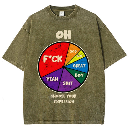 Choose You Expression Vintage Distressed T-shirt