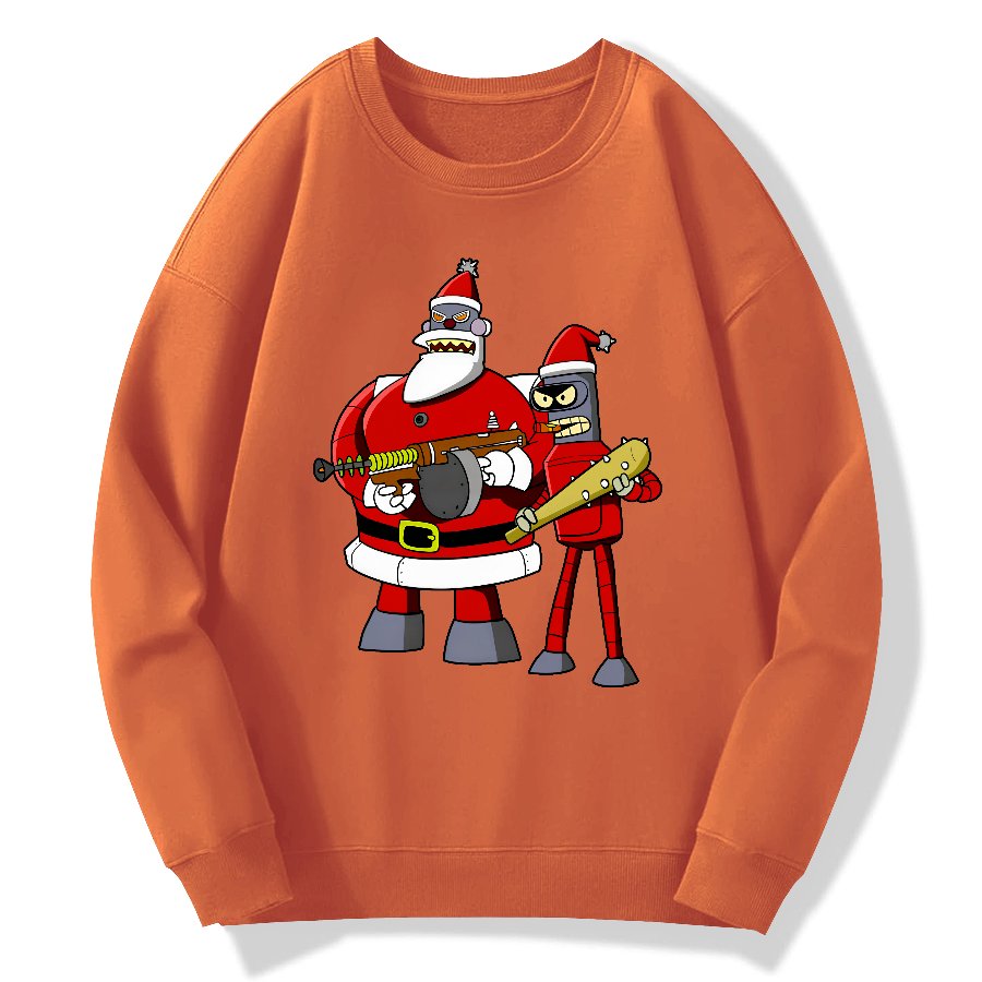 Merry Christmas Geek Cotton Sweatshirt