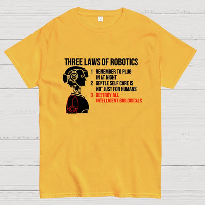 Three Laws of Robotics Geek T-Shirt