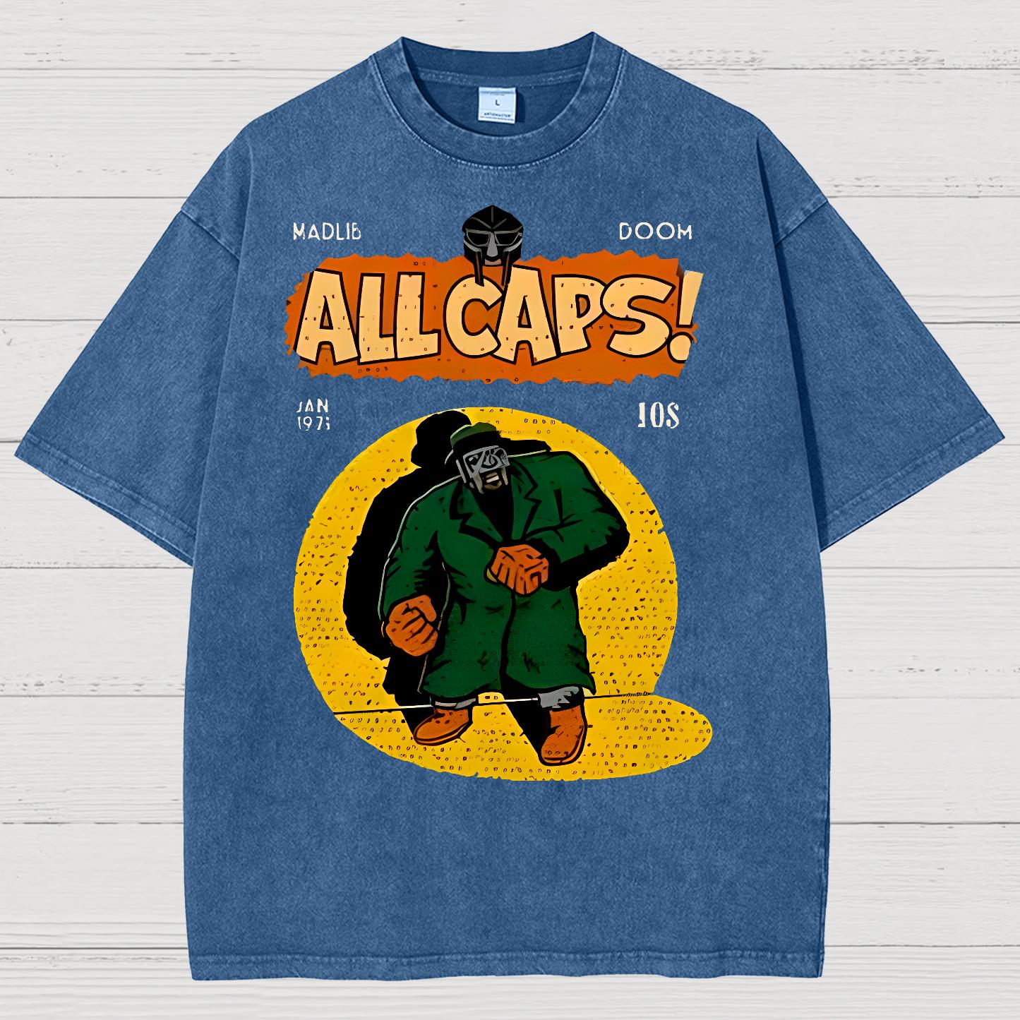 Hip-Hop Mf Graphic Vintage Distressed T-shirt