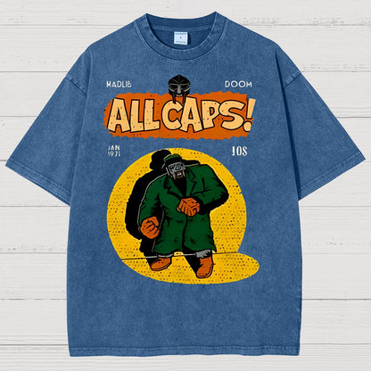 Hip-Hop Mf Graphic Vintage Distressed T-shirt