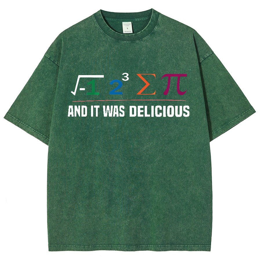 I Ate Some Pie And It Was Delicious I Ate Some Pi Math Vintage Distressed T-shirt