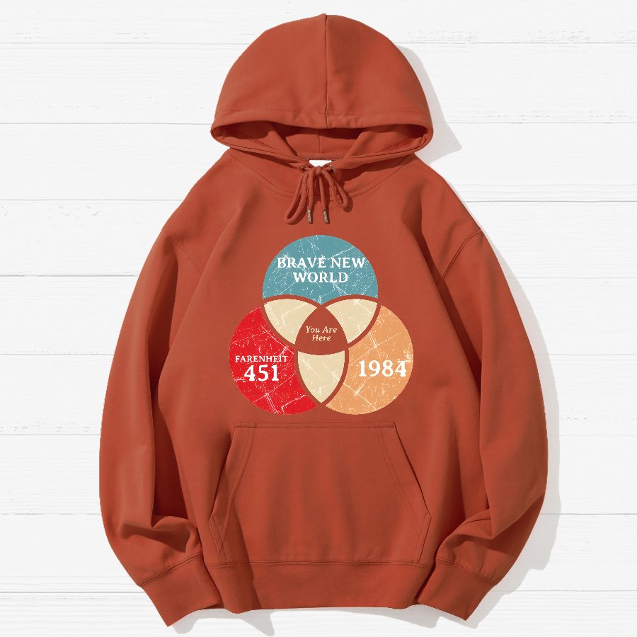 You Are Here Geek Cotton Hoodie