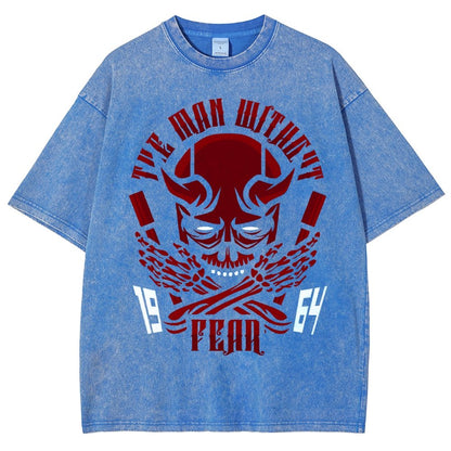Devil Skull Vintage Distressed T-shirt
