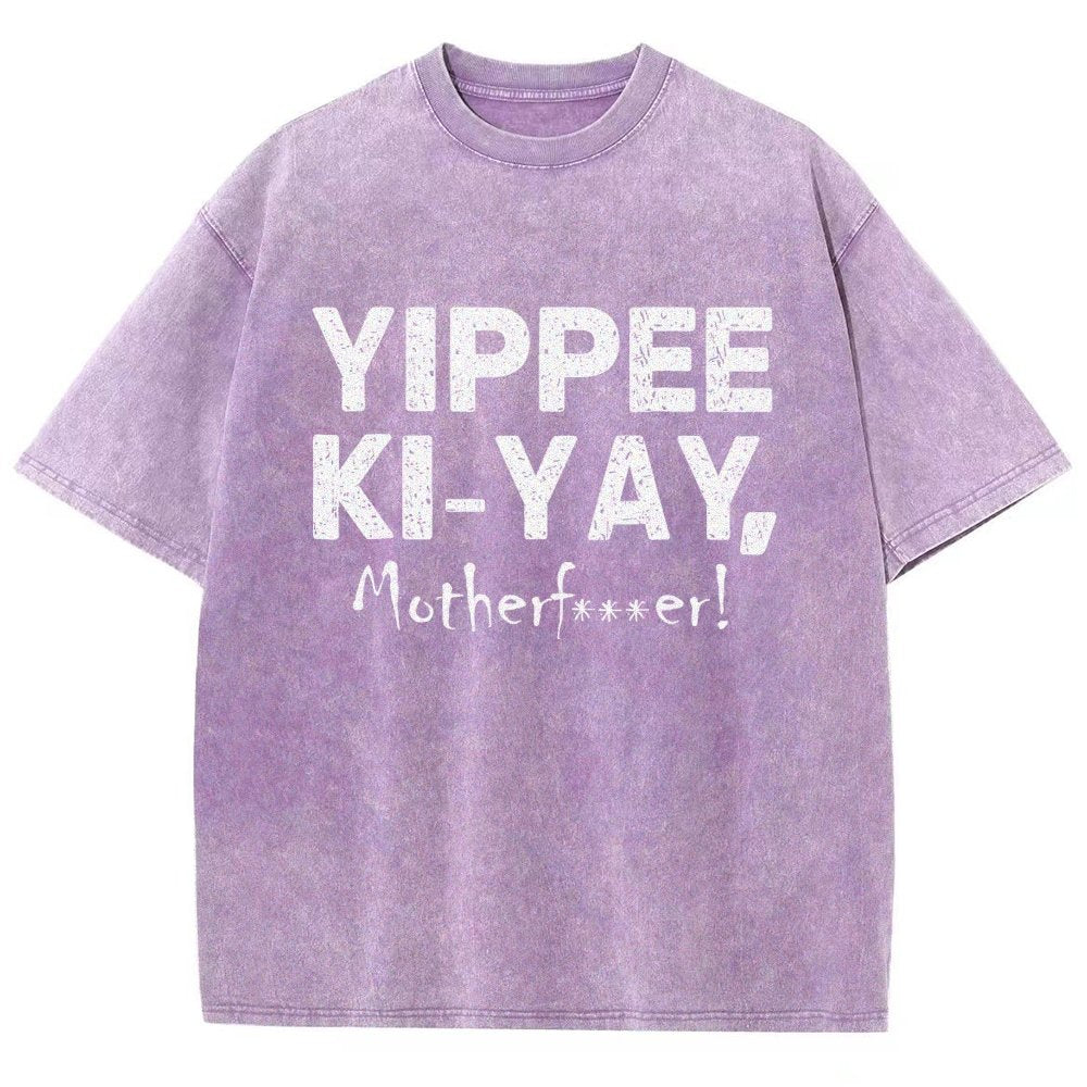 Yippee-Ki-Yay Vintage Distressed T-shirt