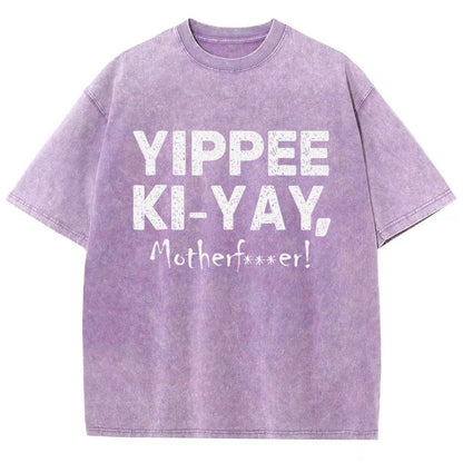 Yippee-Ki-Yay Vintage Distressed T-shirt
