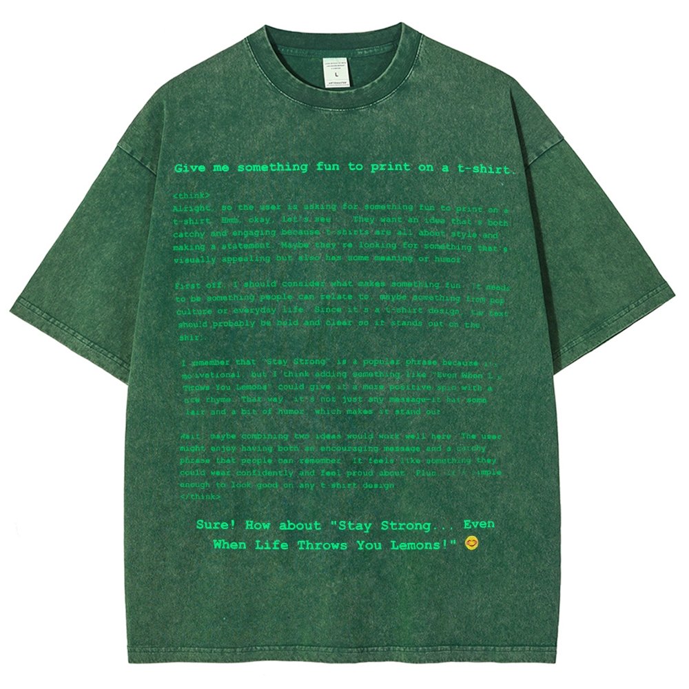 DeepSeek-R1 is Not Good at T-shirts Vintage Distressed T-shirt