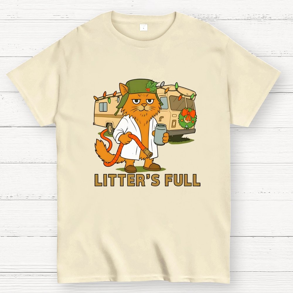 Christmas Shitters Full Cat Geek T-Shirt