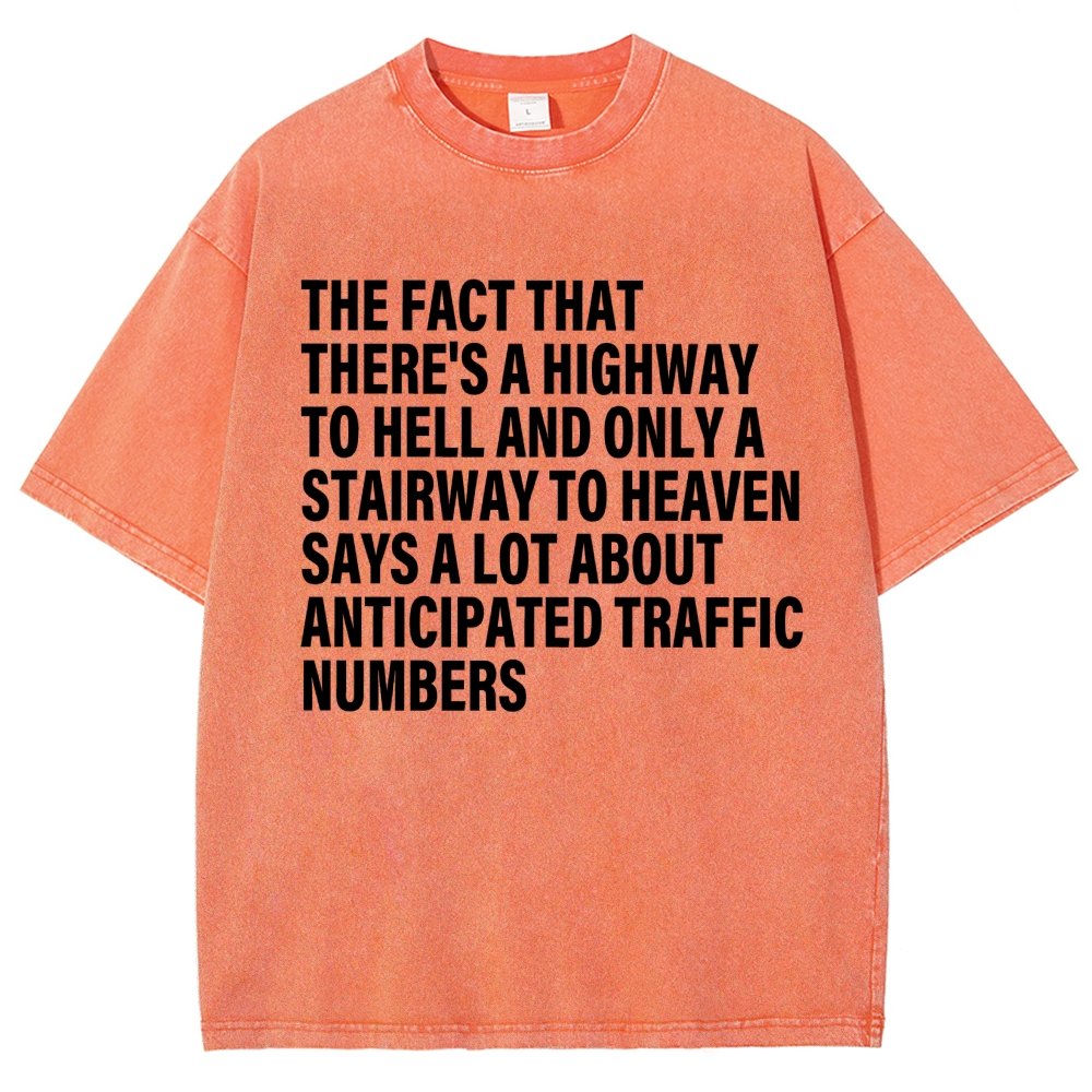 Funny Quote There's Highway To Hell And Stairway To Heaven Vintage Distressed T-shirt