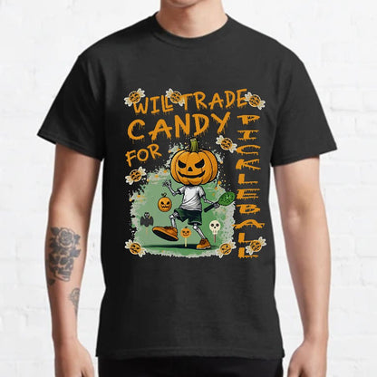 Halloween Pumpkin Man Geeky T-Shirt