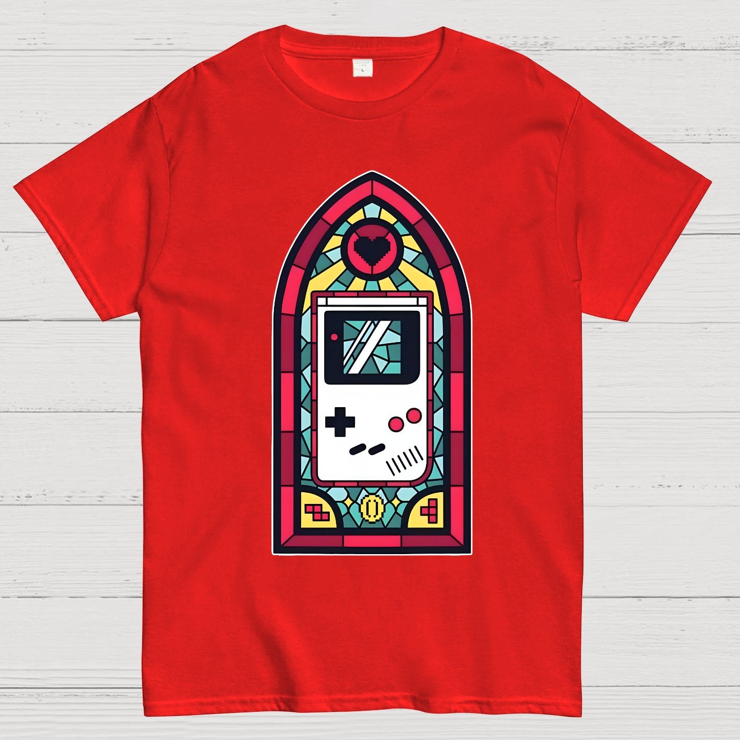 8bit Stained Glass Geek T-Shirt