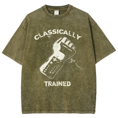 Classically Trained Gamer Vintage Distressed T-shirt