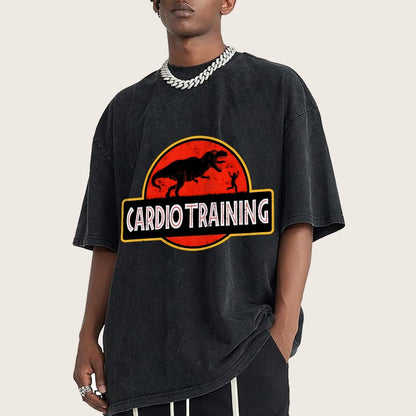 Cardio Training Vintage Distressed T-shirt