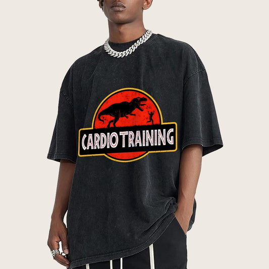 Cardio Training Vintage Distressed T-shirt