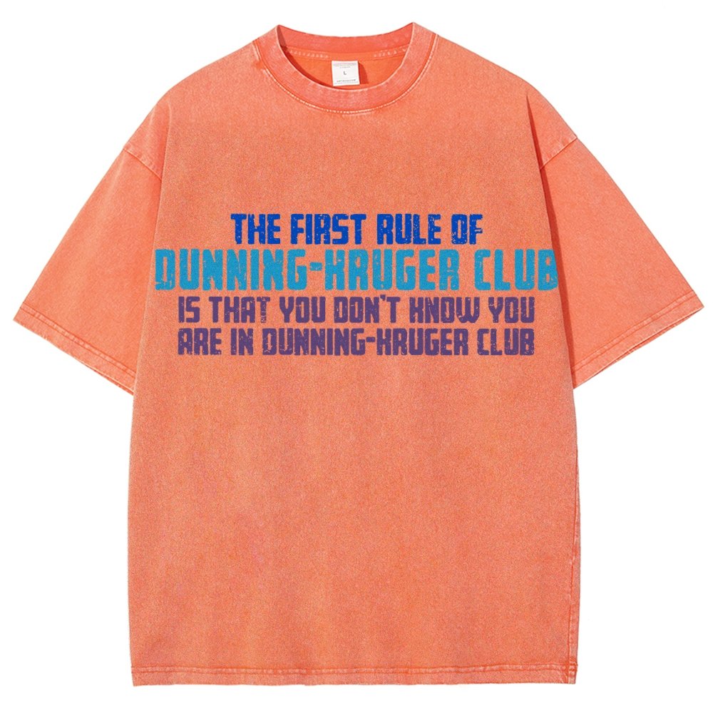 Dunning-Kruger Club Vintage Distressed T-shirt