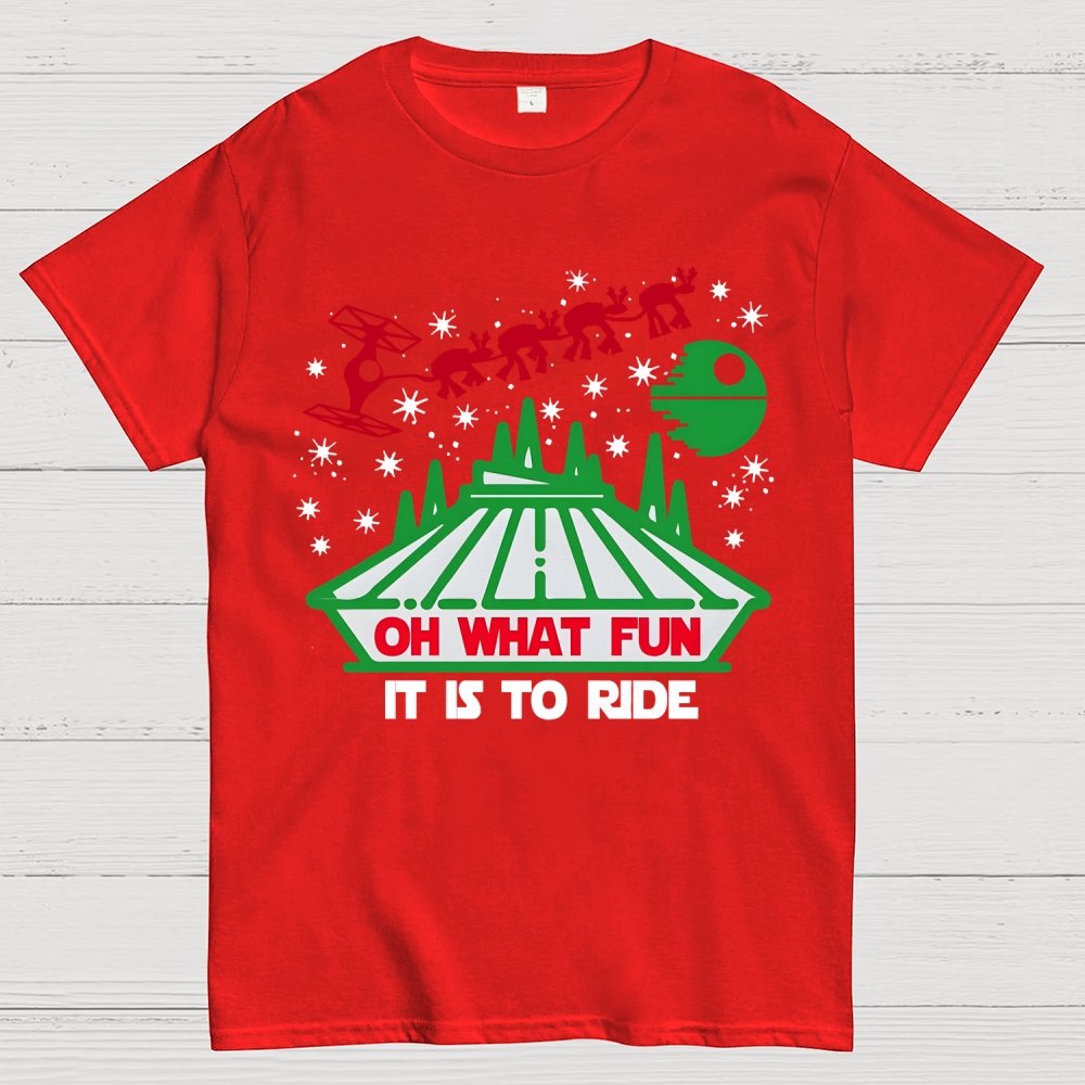 Oh What Fun It Is To Ride Christmas Geek T-Shirt