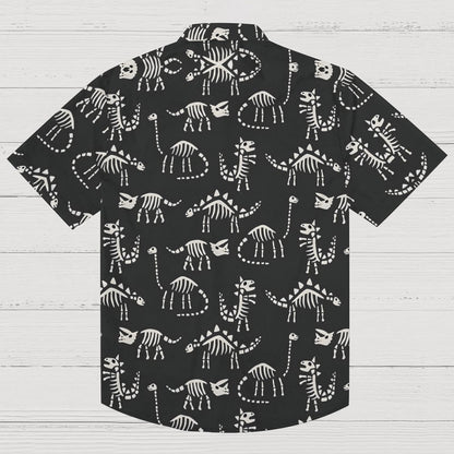 Dinosaur skeleton pattern Geek Hawaiian Shirt