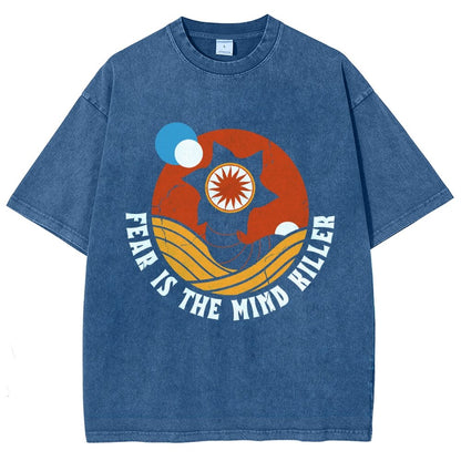 Fear Is The Mind Killer - Vintage Distressed Retro Scifi Vintage Distressed T-shirt