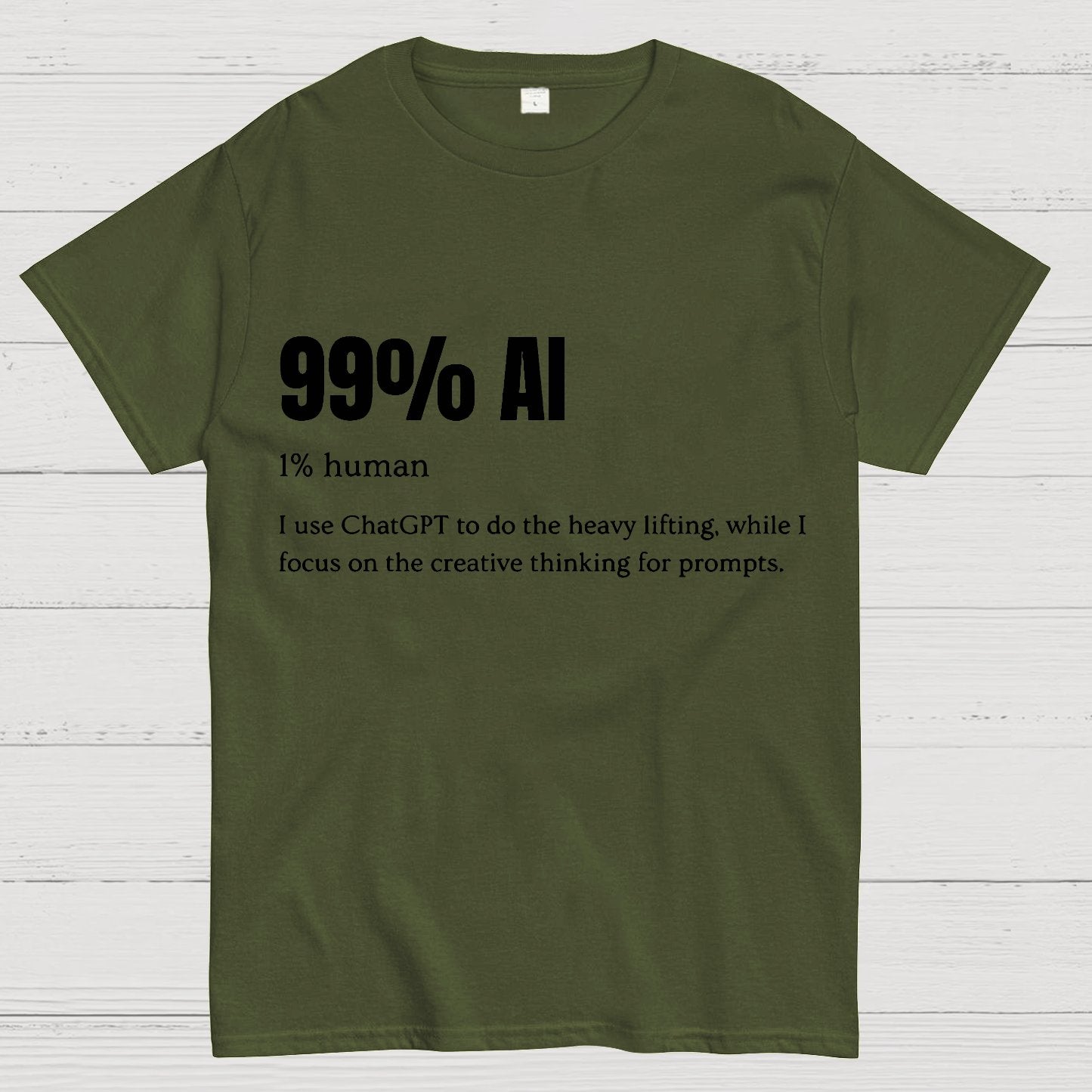 99% Artificial Intelligence Geek T-Shirt