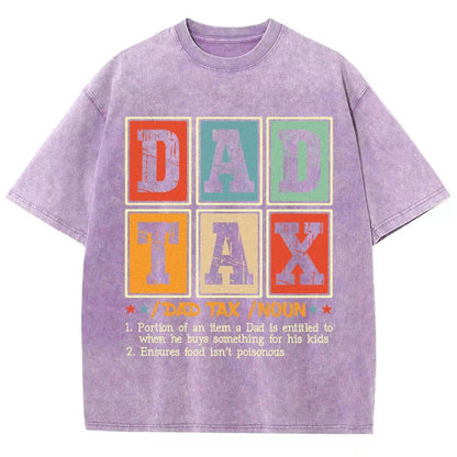 Funny Dad Tax Noun Vintage Distressed T-shirt