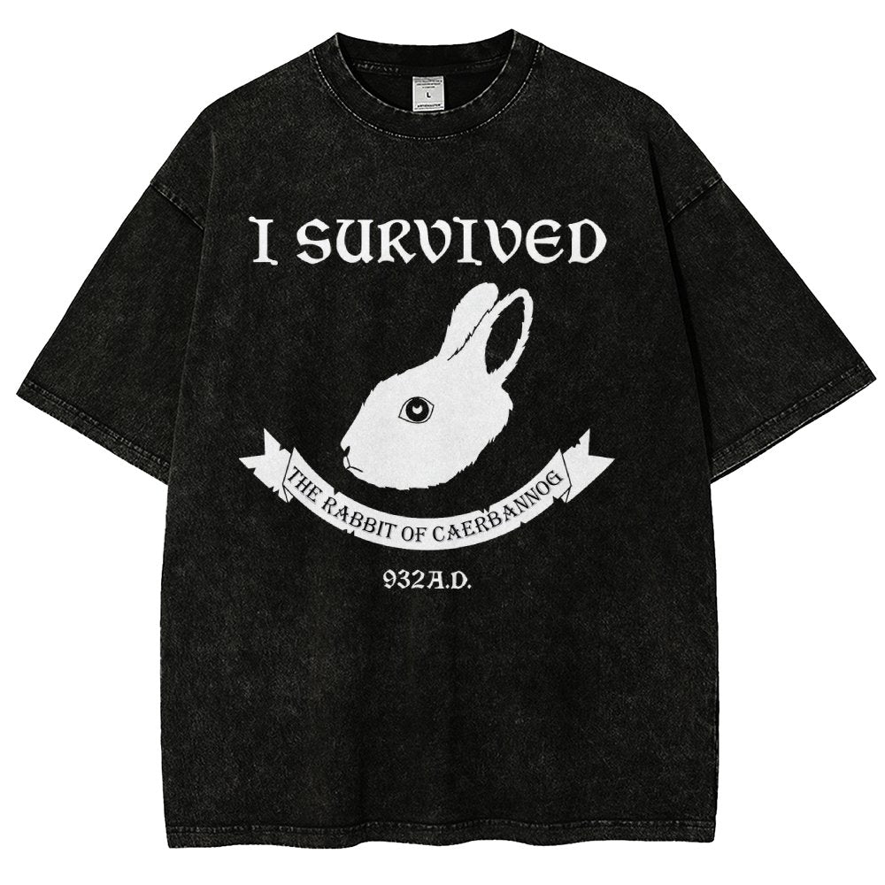 I Survived The Mysterious Rabbit 932A.D Vintage Distressed T-shirt