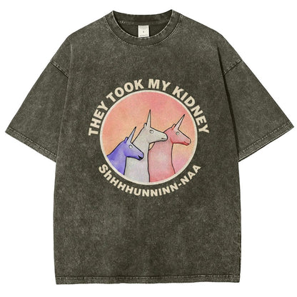 They Took My Kidney Vintage Distressed T-shirt