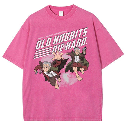 Old Adventurers Die Hard Vintage Distressed T-shirt