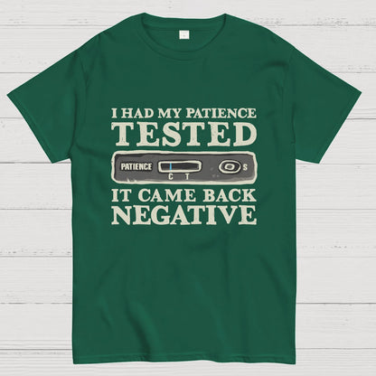 I Had My Patience Tested (Science) Geeky T-Shirt