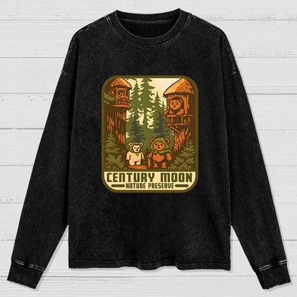 Century Moon Nature Preserve Washed Long Sleeve Tee