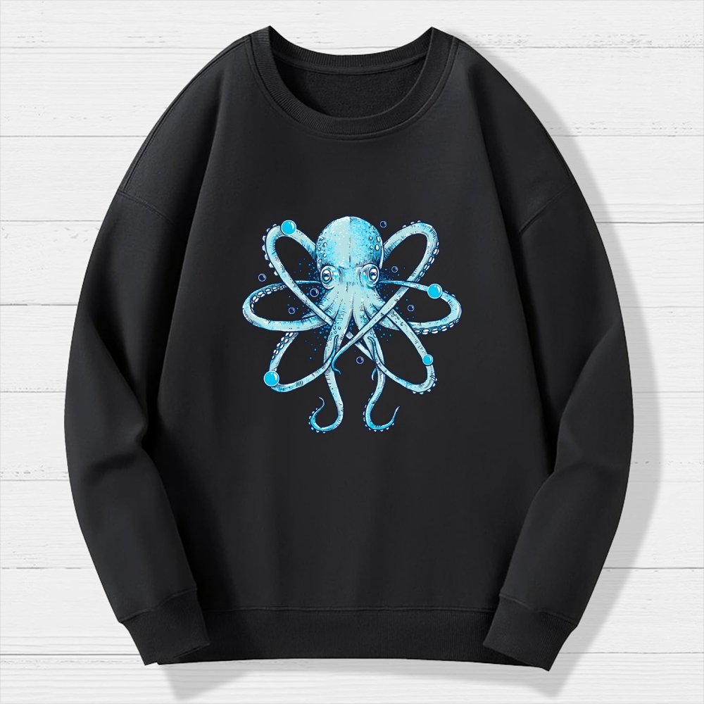 Atomic Octopus Geek Cotton Sweatshirt