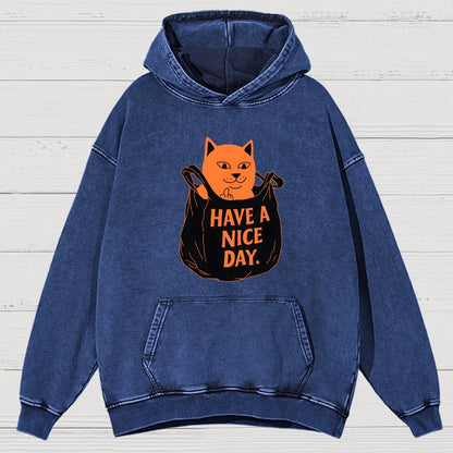 Have A Nice Day Vintage Distressed Hoodie