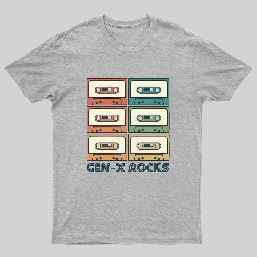 Retro Generation X - Gen X Raised On Hose Water And Neglect Geeky T-Shirt