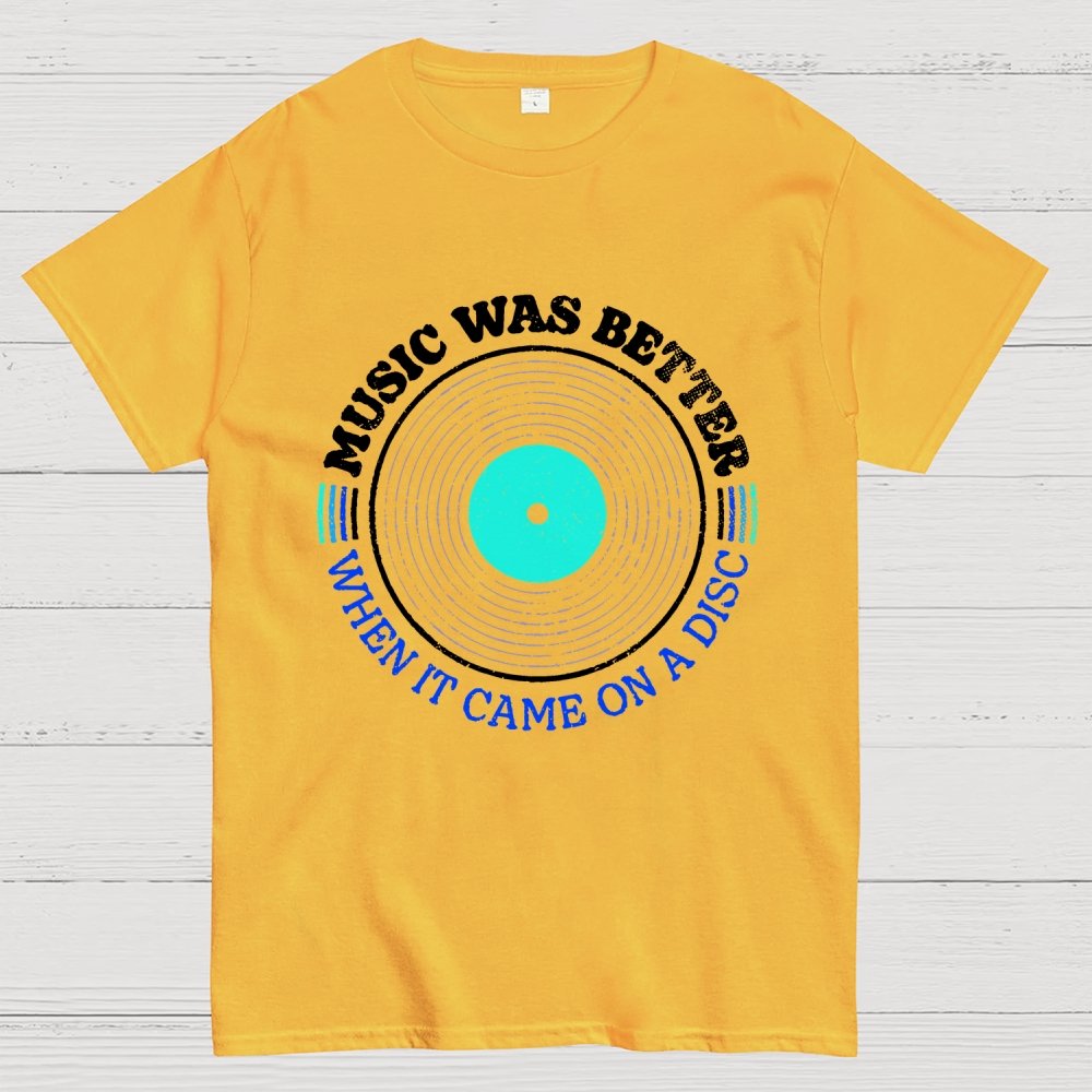 Music Was Better on a Disc Unisex Geek T-Shirt