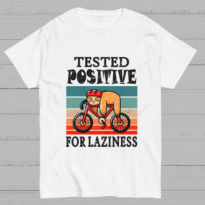 Tested Positive For Laziness Sloth On Bicycle By Sal71 Geeky T-Shirt