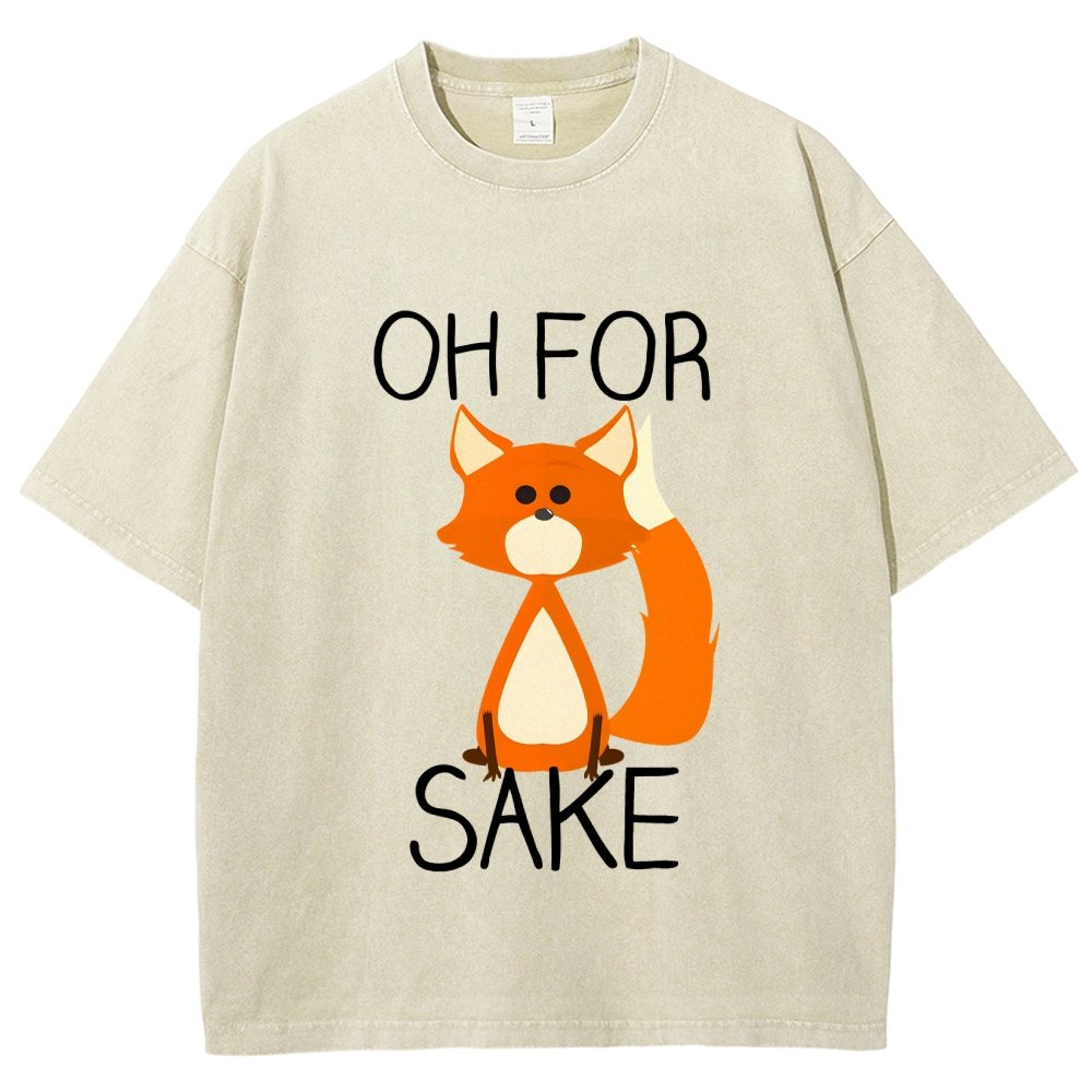 Oh For Fox Sake Vintage Distressed T-shirt