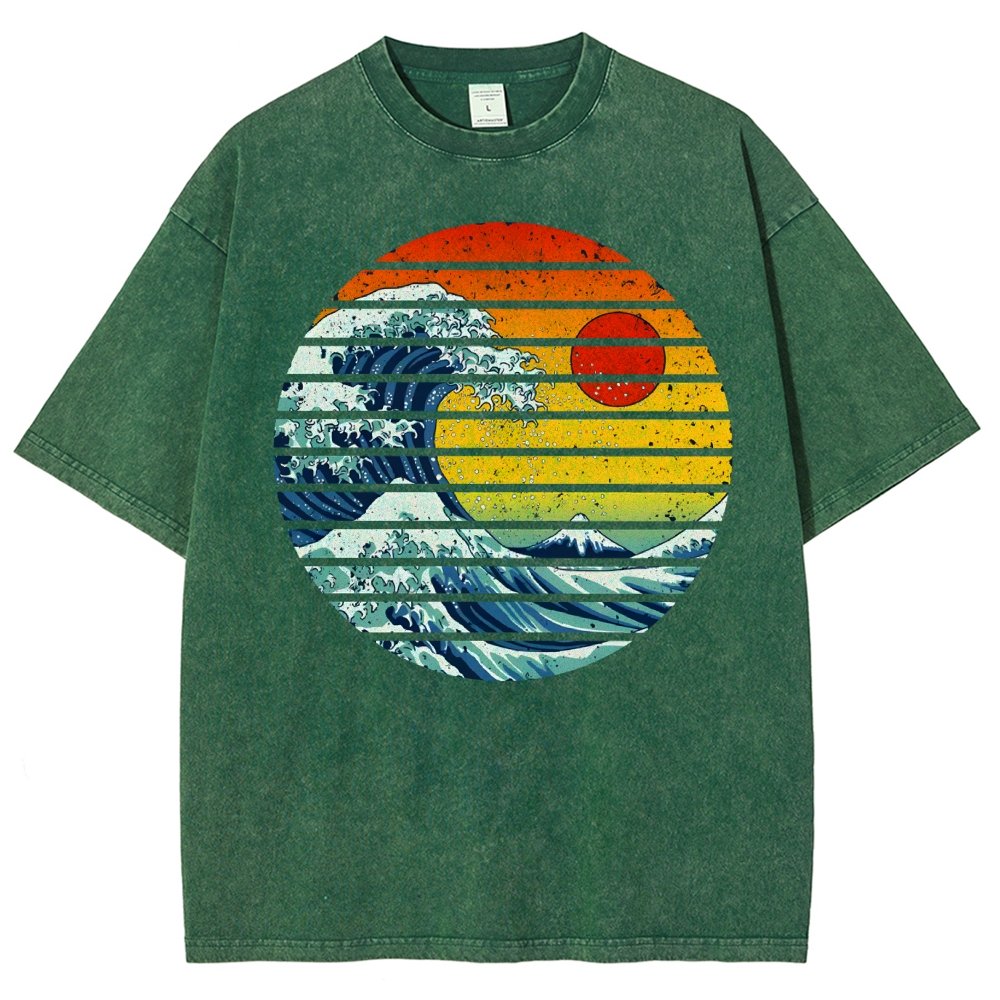 Freak Wave Vintage Distressed T-shirt