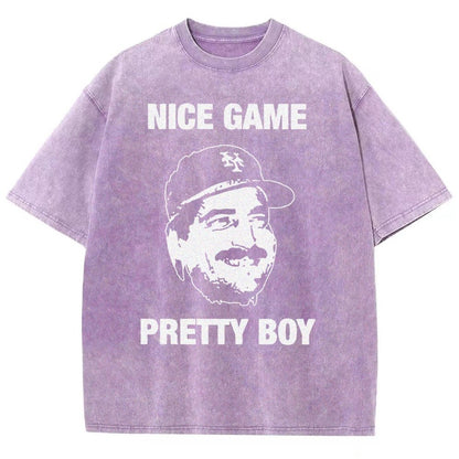 NICE GAME PRETTY BOY  Vintage Distressed T-shirt