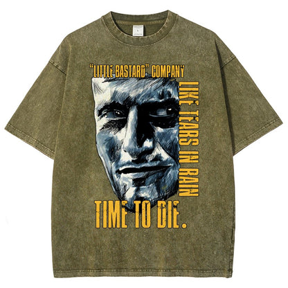 Time To Die Vintage Distressed T-shirt