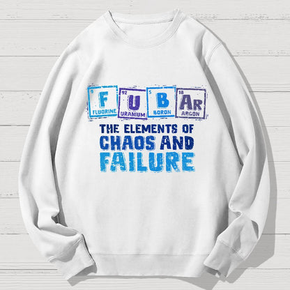 Elements Of Chaos And Failure Geek Cotton Sweatshirt
