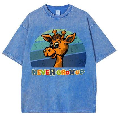 Never Grew Up Vintage Distressed T-shirt