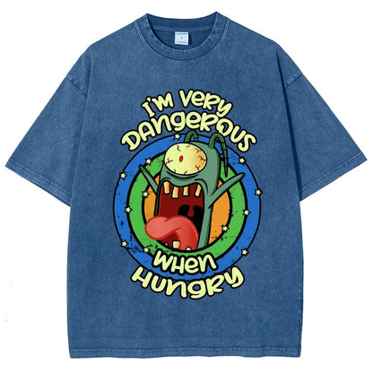 Very Dangerous When Hungry Vintage Distressed T-shirt