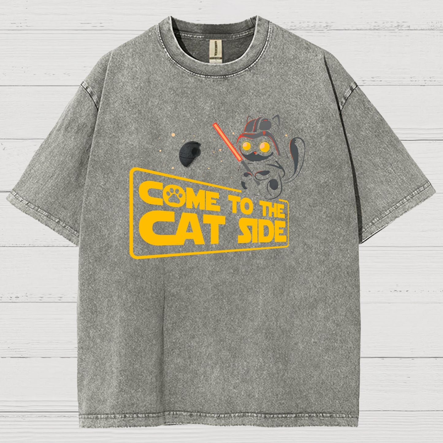 Come To The Cat Side Vintage Distressed T-shirt