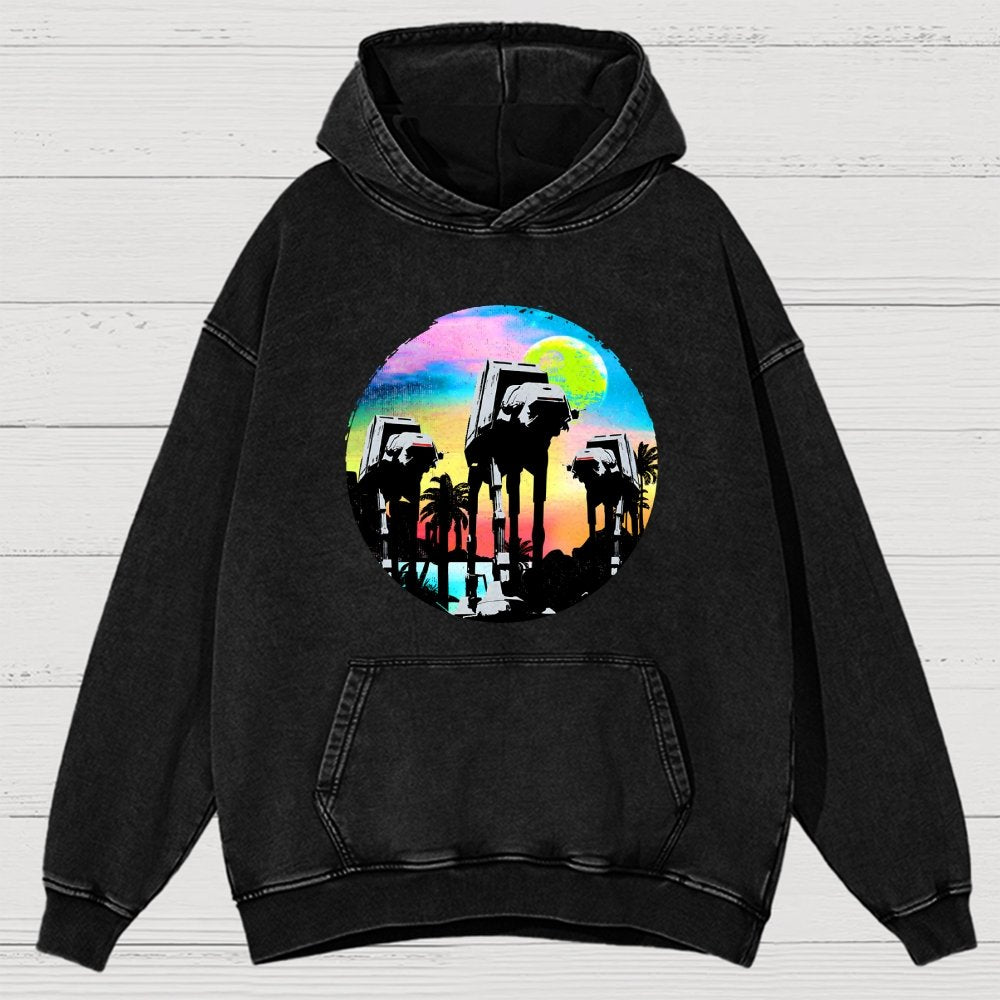 Retro Walker Adventure Vintage Distressed Hoodie