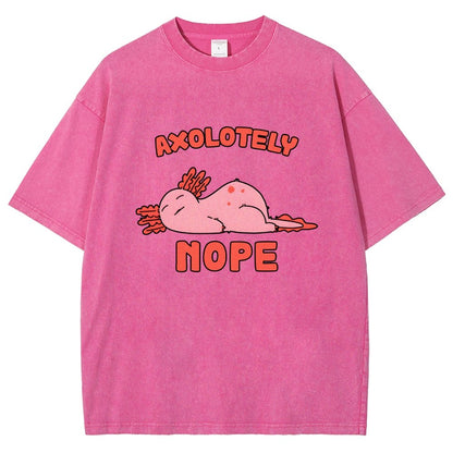 Axo Nope Vintage Distressed T-shirt
