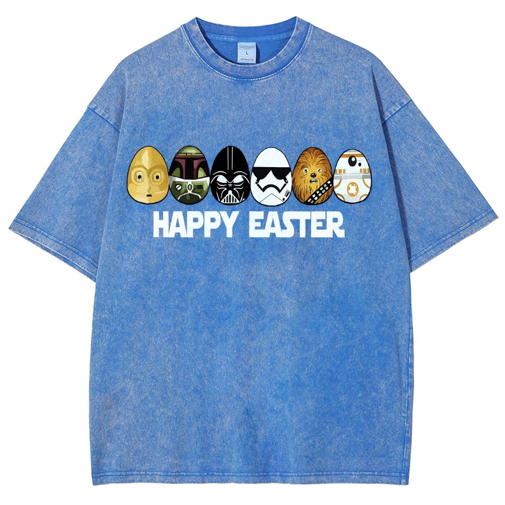 Easter Egg Hunting Party Happy Easter 2025 Vintage Distressed T-shirt