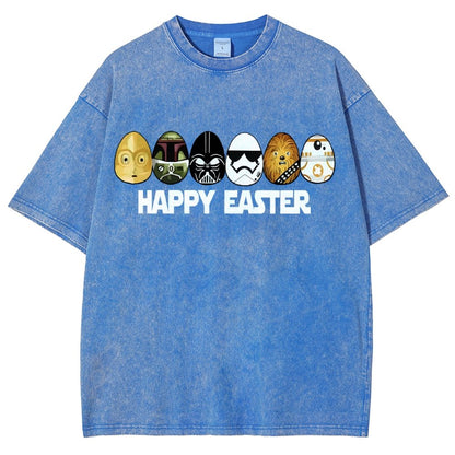 Easter Egg Hunting Party Happy Easter 2025 Vintage Distressed T-shirt