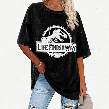 Life Finds A Way Vintage Distressed T-shirt