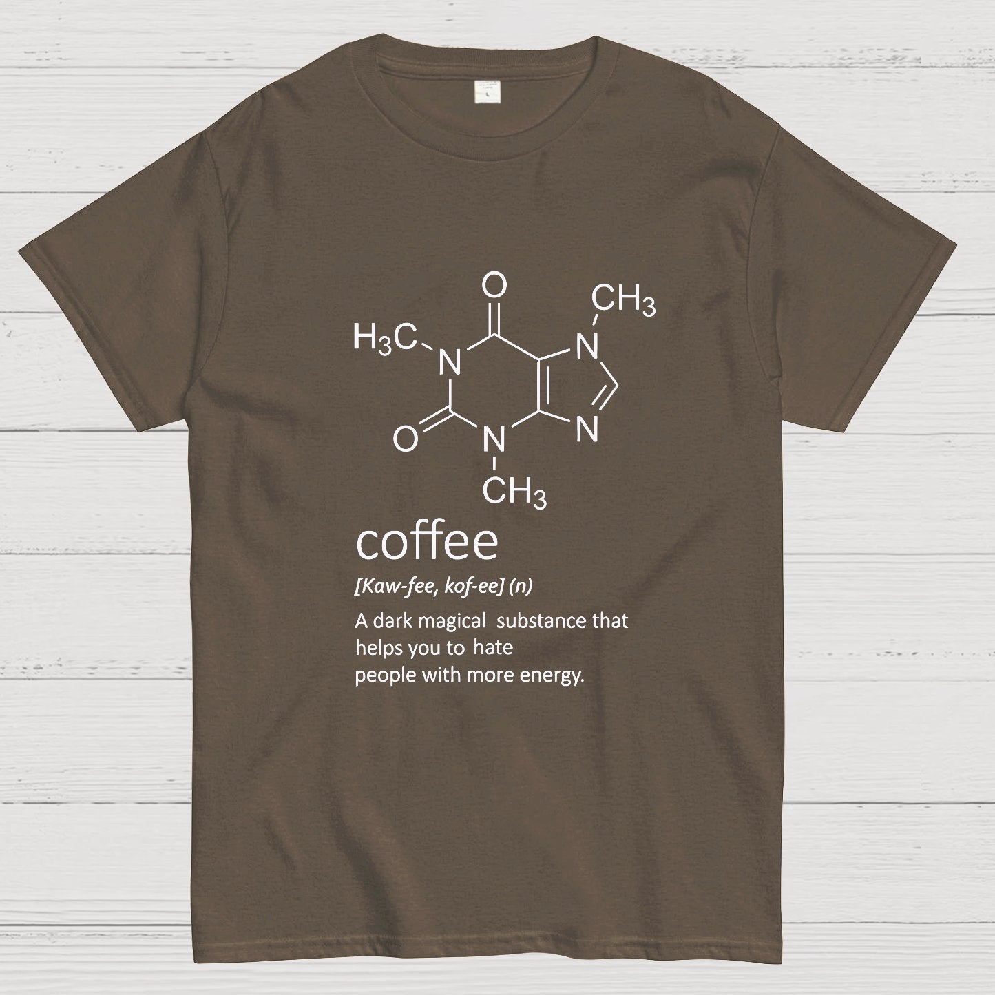 Caffeine Funny Coffee Geeky T-Shirt